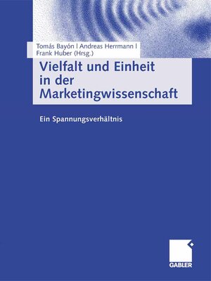 cover image of Vielfalt und Einheit in der Marketingwissenschaft